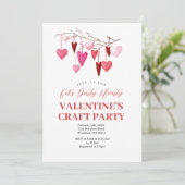 レッツパーティーハートキーバレンタインクラフトパーティー 招待状 (スタンド正面)