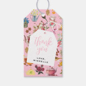 レッツパーティーピンクガーデンフローラ誕生会 ギフトタグ (正面)