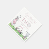 レッツパーティーピンクゴルフ2nd誕生日パーティー スタンダードカクテルナプキン (角)