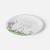 レッツパーティーピンクゴルフ2nd誕生日パーティー ペーパープレート (アングル)