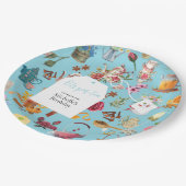 レッツパーティーブルーガーデンフローラ誕生会 ペーパープレート (アングル)