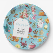 レッツパーティーブルーガーデンフローラ誕生会 ペーパープレート (正面)