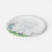 レッツパーティーブルーゴルフ2nd誕生日パーティー ペーパープレート (アングル)