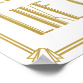 レッツパーティーライクギャツビーアールデコプリント ポスター (角)