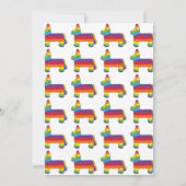 レッツパーティーレインボンドキー誕生日フィエスタピニャータ 招待状 (裏面)