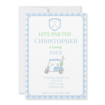 レッツパーティー子供の誕生日招待状