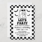 レッツパーティー1回目の誕生日ハローウィンパーティ 招待状 (正面)