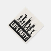 「レッツパーティー」ダンサー スタンダードカクテルナプキン (角)