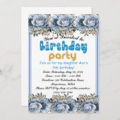 レッツパーティー：子供たちの誕生日バッシュ招待状! 招待状 (正面/裏面)