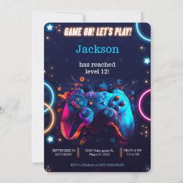 レッツビデ遊オゲーム誕生日 招待状