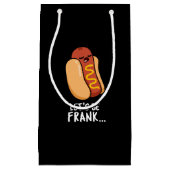レッツビーフランクおもしろいフランクフルタープンダークBG スモールペーパーバッグ (正面)