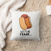 レッツビーフランクフルターおもしろいプン クッション (ブランケット)