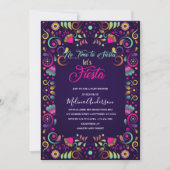 レッツフィエスタウォーターカラーベビーシャワー 招待状 (正面)