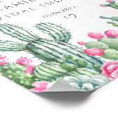 レッツフィエスタサボスブライダルシャワーへようこそ ポスター (角)