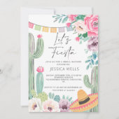 レッツフィエスタサボスブライダルシャワー 招待状 (正面)