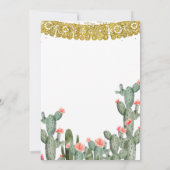 レッツフィエスタサボスメキシコブライダルシャワー 招待状 (裏面)