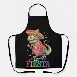 レッツフィエスタチンコデマヨTレックス恐竜 エプロン