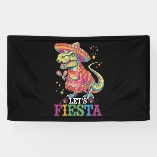 レッツフィエスタチンコデマヨTレックス恐竜 横断幕 (横)