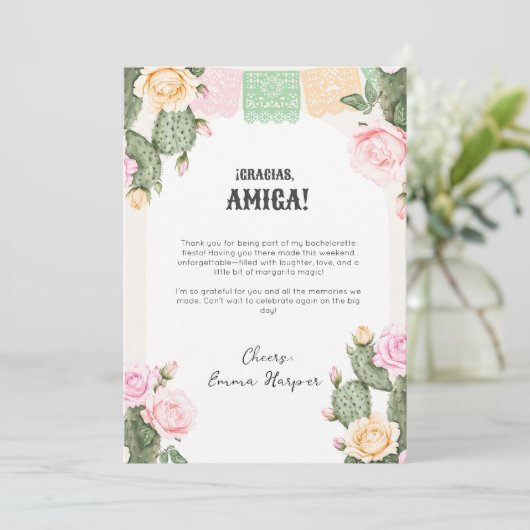 レッツフィエスタバチェロレッテウィークエンドサンキューカード サンキューカード (スタンド正面)