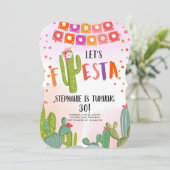 レッツフィエスタパーティーメキシカンサク大人誕生日 招待状 (スタンド正面)