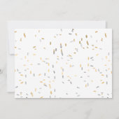 レッツフィエスタピニャタゴールフェイクドフォイルアダルト誕生日 招待状 (裏面)