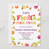 レッツフィエスタフォーエバータコ4th誕生日パーティー 招待状 (正面)