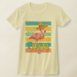 レッツフィエスタフラミンゴシンコデマヨ Tシャツ