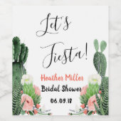 レッツフィエスタブライダルシャワーワイン ワインラベル (シングルラベル)