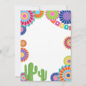 レッツフィエスタプロシデーション招待状メキシコパーティー 招待状 (裏面)