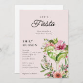 レッツフィエスタマルガリータフローラブライダルシャワー 招待状 (正面/裏面)