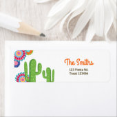 レッツフィエスタメキシカン差出人住所ラベルサボテン ラベル (インサイチュ)