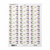 レッツフィエスタメキシカン差出人住所ラベルサボテン ラベル (フルシート)