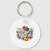 レッツフィエスタメキシコパーティーお祝いハートビート キーホルダー (正面)