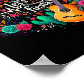 レッツフィエスタメキシコパーティーお祝いハートビート ポスター (角)