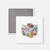 レッツフィエスタメキシコパーティーお祝いハートビート マグネット (正面/裏面)