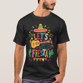 レッツフィエスタメキシコファミリーフィエスタスクワッドスクワッドシンコデM Tシャツ