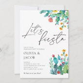 レッツフィエスタメキシコ婚約パーティ 招待状 (正面)
