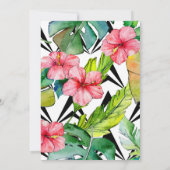 レッツフラミングルトロピカルベビーシャワー招待状 招待状 (裏面)