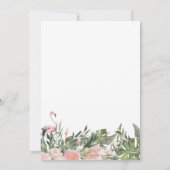 レッツフラミングルフローラブライダルシャワー 招待状 (裏面)