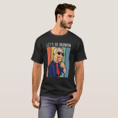 レッツブランドンおもしろいアイスクリームコーンミームTシャツ Tシャツ (正面フル)