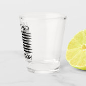 レッツブランドンおもしろいバイデン氏チャント動揺して国旗 ショットグラス (右)