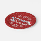 レッツブランドンクリスマスパーティー ペーパープレート (アングル)