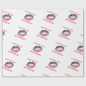 レッツブランドンジョーバイデン氏旗動揺してキス ラッピングペーパー (フラット)