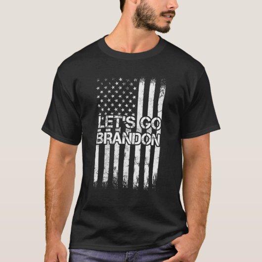 レッツブランドンバイデン氏チャントバイデン氏USA Tシャツ (正面)