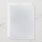 レッツブルゴーニュパーティーパープルグリッターとフローラ 招待状 (裏面)