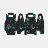 レッツブルー祝《写真》ぼけ味グラデーション黒誕生日 フェイバーボックス (折り畳みなし)