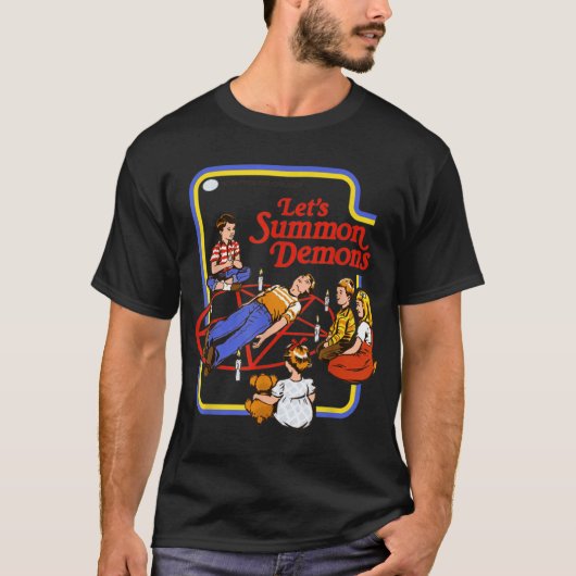 レッツプレイ ヴィンテージ 召喚 面白い家族 Tシャツ (正面)