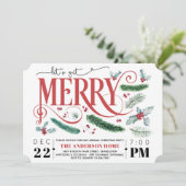 レッツホリデークリスマスメリーパーティの招待状 招待状 (スタンド正面)