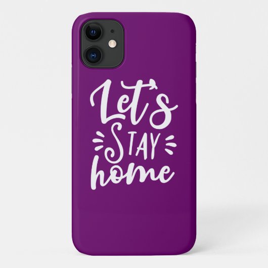 レッツホームパープル Case-Mate iPhoneケース (裏面)