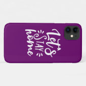 レッツホームパープル Case-Mate iPhoneケース (裏面(横))